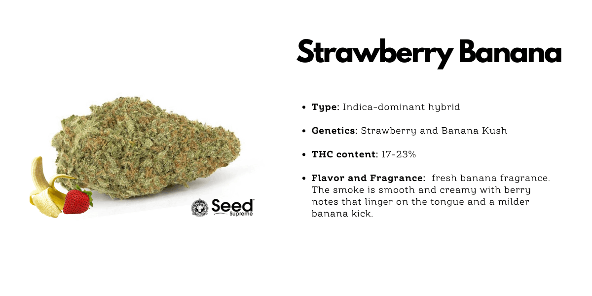 Strawberry Banana cannabis hybrid strain