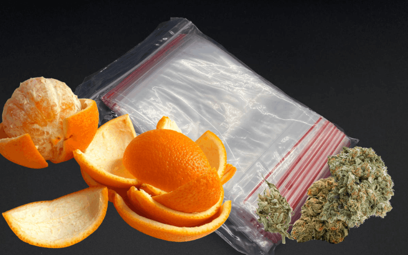 rehydrate weed with citrus peels